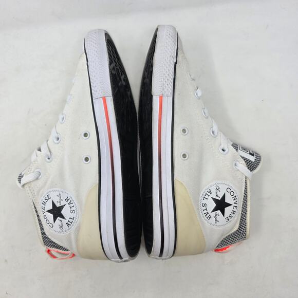 Converse Chuck Taylor All Star Mid White Canvas Sneakers Youth 5 - Picture 6 of 8